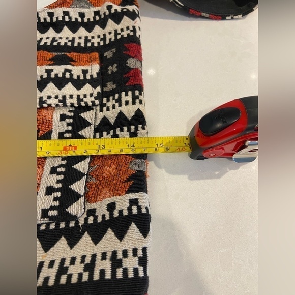 Boho Hippie Style Jacquard Zip Top Hobo Bag - Picture 9 of 11